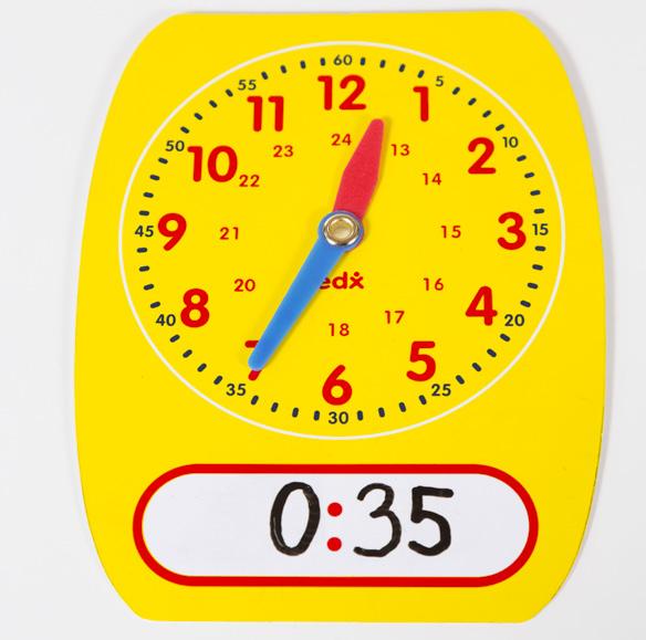 9. tunti 17 ena on tarkastella minuuttiviisarin liikkeitä vaille-alueella ja pistemerkintää, jossa minuutit ovat 1 9 yli tasatunnin.