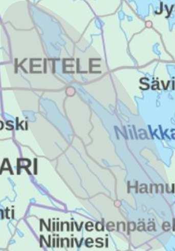 1 Suunnittelualueen sijainti Nilakka ja Koutajärvi sijaitsevat Pohjois-Savon länsireunalla Keiteleen kunnassa. Nilakka ulottuu myös Pielaveden ja Tervon kunnan alueille.