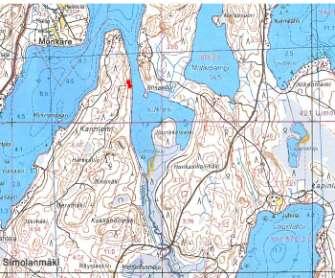 Z = n. 98 m mpy I/lon = 29.11280129 29 6.768' 29 6' 46.085'' Röykkiö 1 sijaitsee lähellä rantaa jyrkän rinteen alaosassa. Se on likimain pyöreä, halkaisijaltaan noin 2 metriä ja noin 70 100 cm korkea.