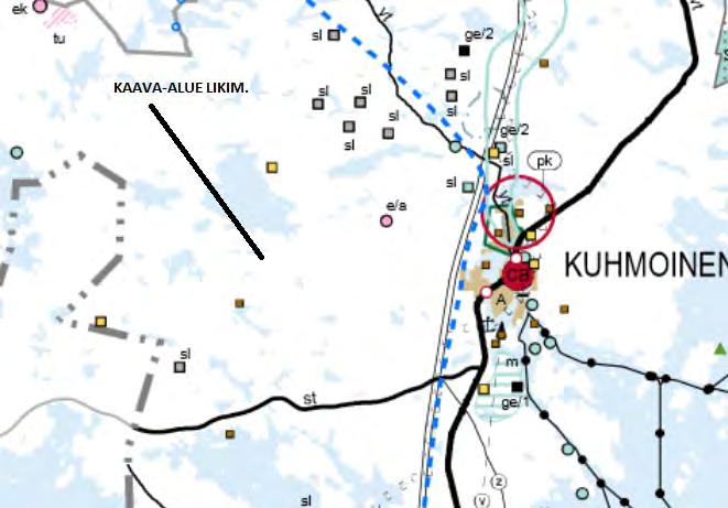 5 Rantayleiskaava Kuhmoisten rantayleiskaavassa kaava-alueelle on osoitettu 3 kpl RA- lomarakennuspaikkoja.