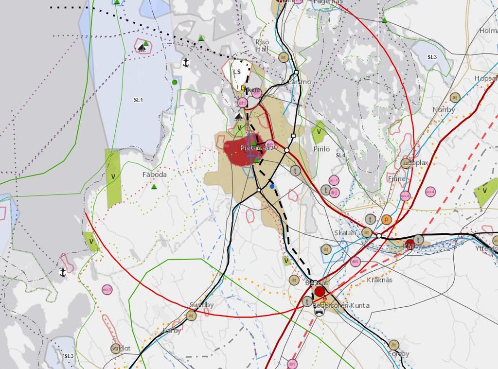 7 4. Suunnittelutilanne 4.1 Valtakunnalliset alueidenkäytön tavoitteet Valtioneuvoston päätös alueidenkäytön valtakunnallisista tavoitteista tuli voimaan 1.6.2001. Tavoitteita on osittain tarkistettu.