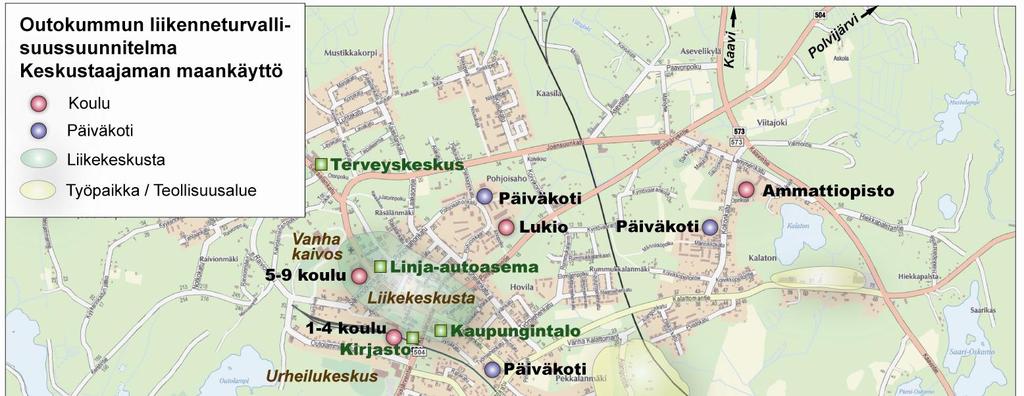 2 Lähtökohdat 2.1 Suunnittelualue Suunnittelualue käsittää koko Outokummun kaupungin alueen (kuva 2-2). Suunnittelu käsittää valtion ylläpitämät maantiet, kaupungin kadut ja yksityistiet.