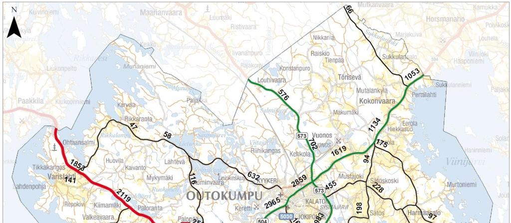 Koko Outokummun keskustaajaman alue on eri aikoina vahvistettujen asemakaavojen piirissä. Asemakaavoitetun alueen kokonaispinta-ala on n. 990 ha. 2.