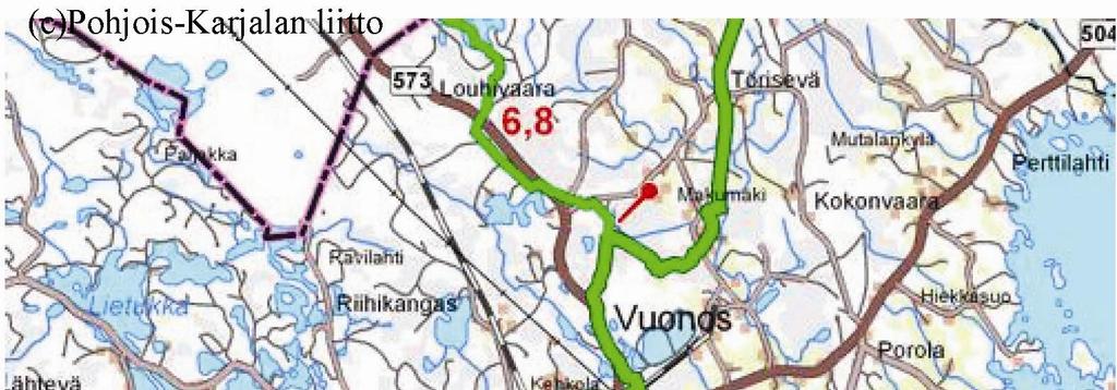 2.4 Moottorikelkkailureitit ja urat Outokummun taajamasta kulkee moottorikelkkailu-urat Heinäveden ja Polvijärven suuntiin. Ura kiertää taajaman eteläpuolitse ja taajamaan on pistoyhteydet.