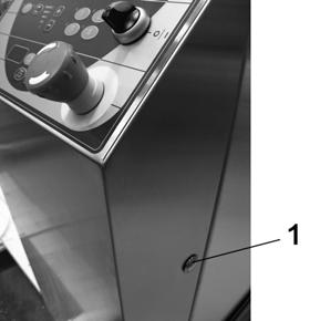 Säädä padan keittolämpötilaksi 120 C painamalla lämpötila-asetuksen lisäyspainiketta. 5. Kun lämpötila 120 C on saavutettu, tarkista, että painemittari osoittaa noin 1,0 barin painetta. 6.