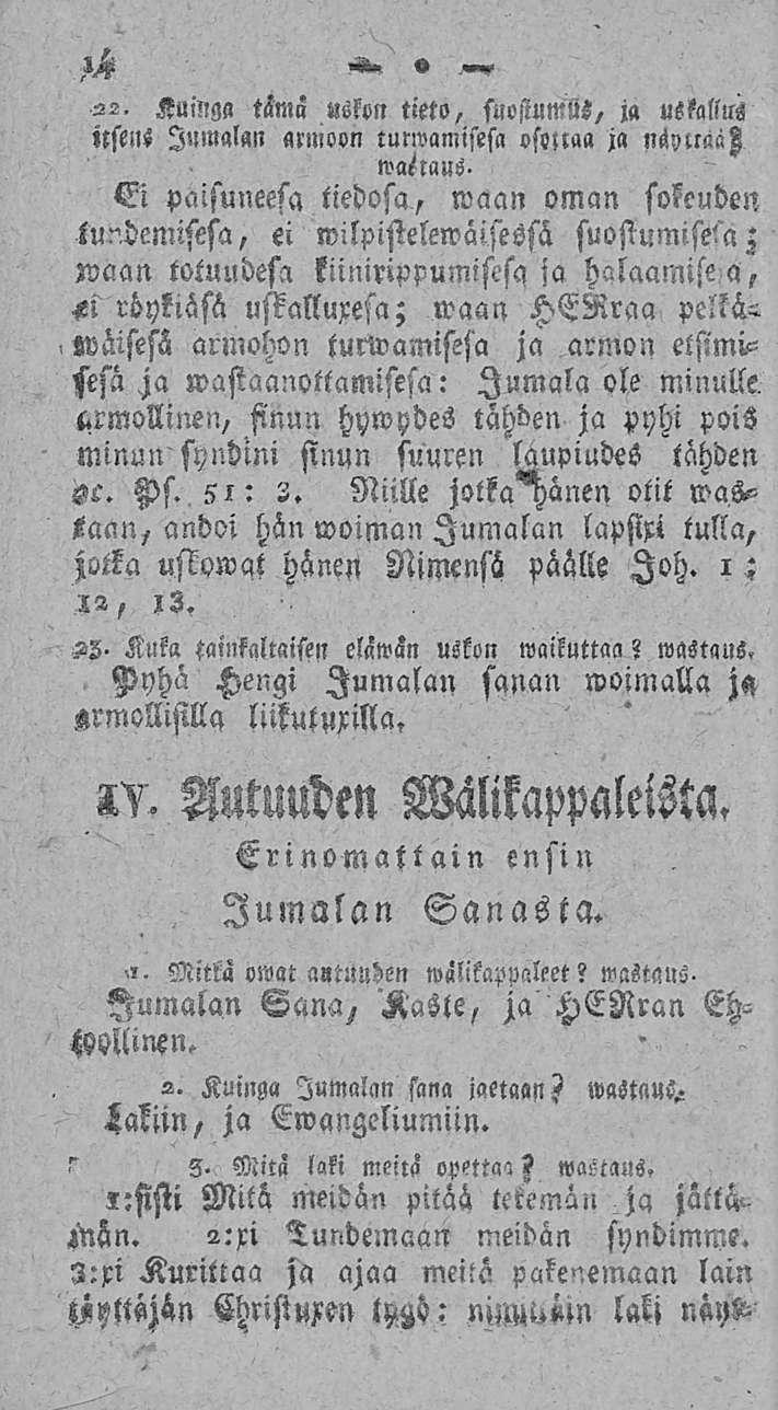 LH B»,«, 22. Kuinga timn «skon tieto, suostumus, ja uskallus itstnj Jumalan armoon turwamisesa os«n j»!myuääl wa/iaus.