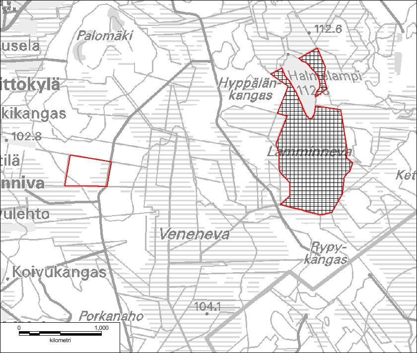 Käyttöoikeus lupa: Maanmittauslaitos MLL 2015 Metsäjäniksen, metson, teeren ja pyyn metsästys on sallittu asetuksen 3 :n 2 momentin alakohdan 1 a) mukaisesti.