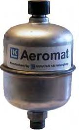 Air vents Aeromat 700/705 Area of application: Air vent for heating and cooling systems, where system pressure, temperature or media demand high performance from the air vent.