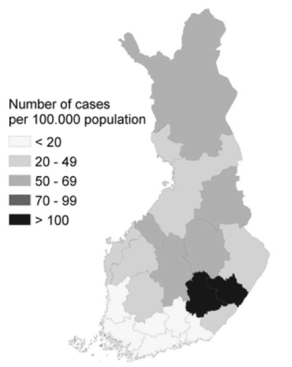 al, Lancet Infect Dis 3:653-61 (2003) Myyräkuumeinsidenssi kuukausittain