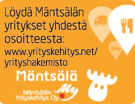 MYK:llä on entistä iskevämpi yritysrekisteri Mäntsäläläiset yritykset ovat jo pitkään saaneet laajempaa näkyvyyttä Mäntsälän Yrityskehitys Oy:n MYK:in ylläpitämän yritysrekisterin avulla.