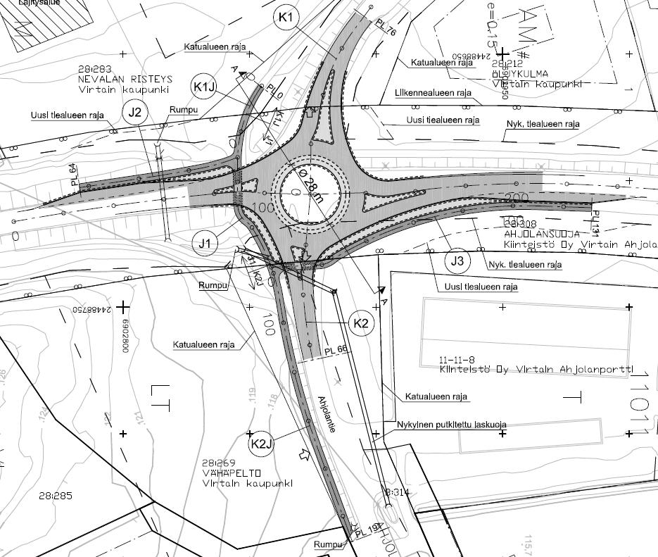 Nosto Consulting Oy 23 (42) km/h. Tien keskimääräinen vuorokausiliikenne on vuoden 2016 tierekisteritietojen mukaan 2466 ajoneuvoa vuorokaudessa (Lähde: Liikennevirasto).