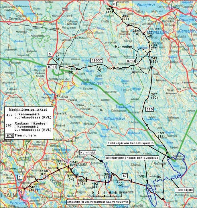 3 Talvivaara Projekti Oy ollen suurimmillaan lähellä Iisalmea valtatien n:o 5 läheisyydessä.