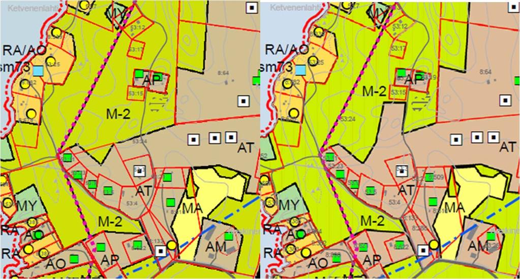 Sivu 12 / 28 Muistutus 11: 179-409-53-24, 179-409-49-4 Muistutuksessa pyydetään merkitsemään lisää rakennuspaikkoja karttaan osoitetuille alueille.