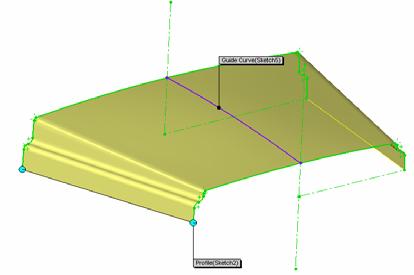 Insert Surfaces Loft Tuottaa pinnan kahden tai useamman profiilin välille.