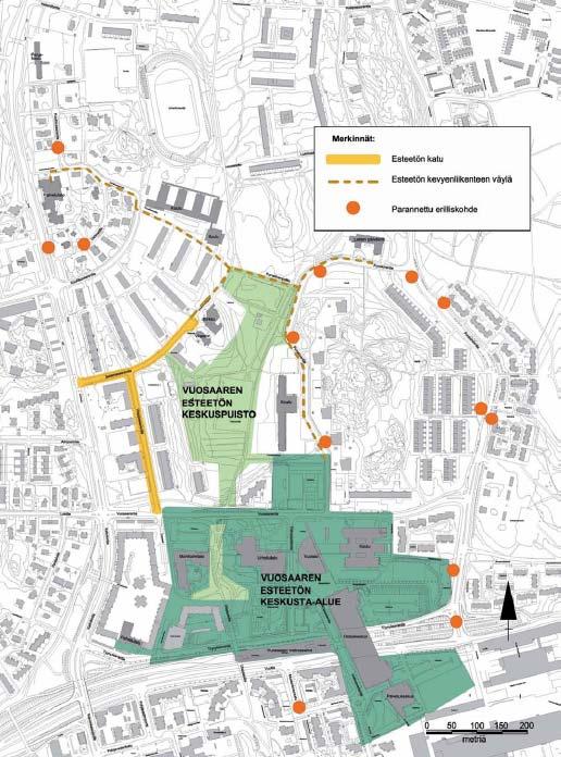 Alueelliset esteettömyyssuunnitelmat ovat väline, jolla ohjataan vanhojen alueiden esteettömyysparannustyön käytännön toteutusta niin, että se tukee parhaiten kaupungin