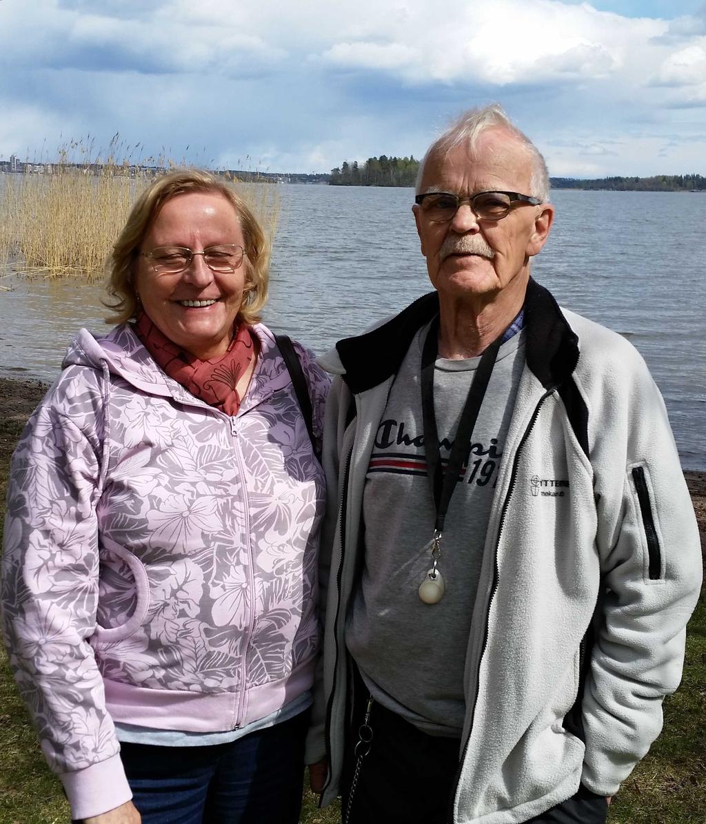 Katajainen kansa esittelyssä Aila ja Kauko Rinne ovat aika tuoreita Katajaisten jäseniä, mutta sitäkin ahkerammin seuran toiminnassa mukana.