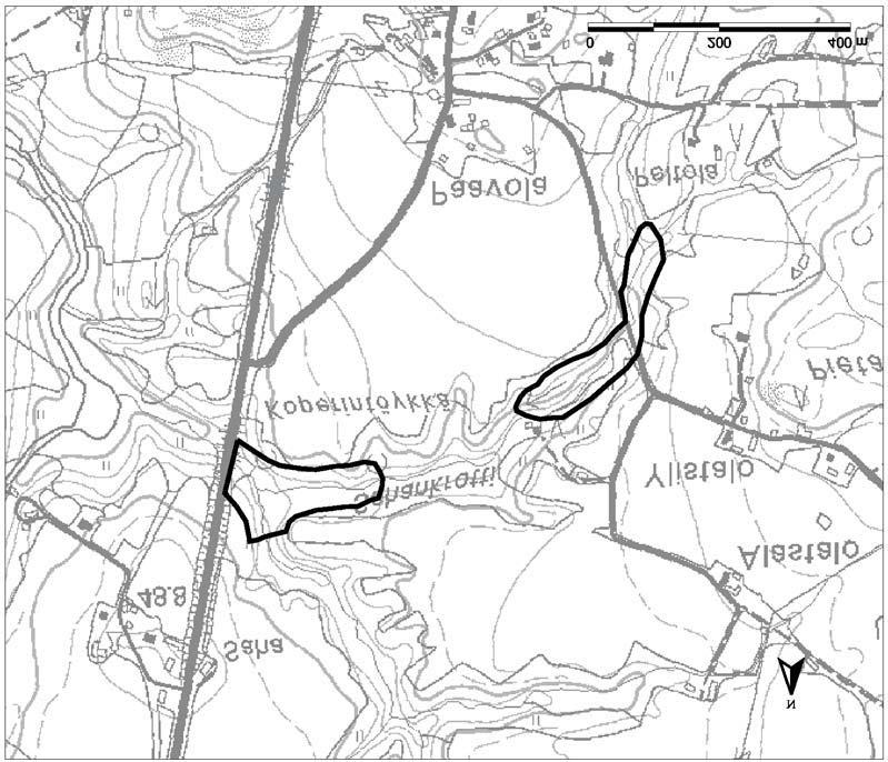 4.5 Perälän purolehto Alueen sijainti ja rajaus Perälän purolehto sijaitsee Halikossa, Halikon kirkolta noin 8 km pohjoiseen ja Vaskion kirkolta 2 km etelään Vaskiontien (maantie nro 224) itäpuolella.