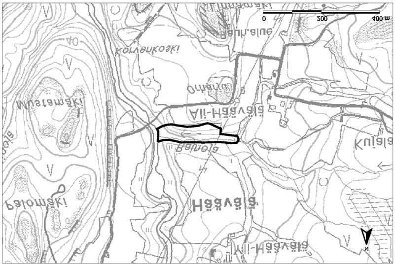 4.7 Alahäävelän purolehto Alueen sijainti ja rajaus Alahäävelän purolehto sijaitsee Halikossa, Halikon kirkolta 6 km luoteeseen.