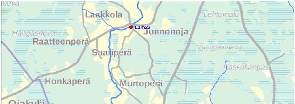 SIIKAJOEN TURVETUOTANTOALUEIDEN KÄYTTÖ-, PÄÄSTÖ- JA VAIKUTUSTARKKAILU VUONNA 216 3 Hevoskorpi laskee Siikajokeen Luhtaanojaa ja Lamujokea pitkin.