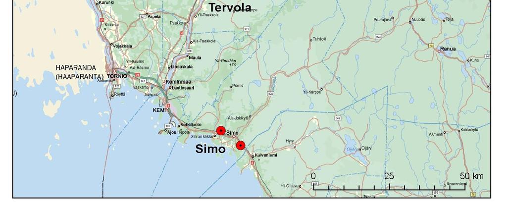 Kartoitettavat alueet valitsi Geologian tutkimuskeskus ja alueita oli yhteensä 50.