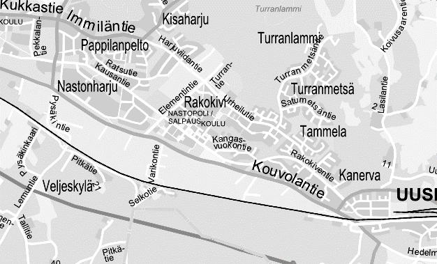 Liikenneselvitys 8 (14) Nastolan asema Asemat pääradan varrella Uudenkylän asema asema Pyöräily ja kävely