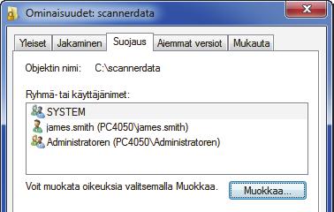 Suojauksen vahvistamiseksi, suositellaan, että valitset Kaikki, ja poistat valintamerkin kohdasta