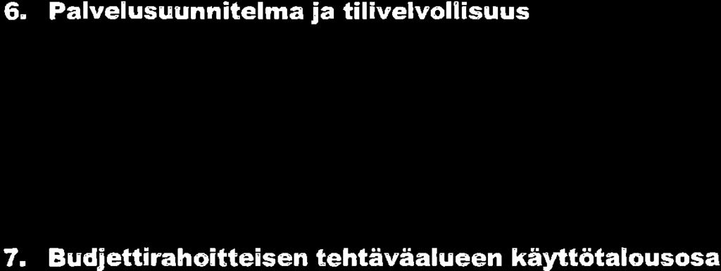 Budjettirahoitteisen tehtäväalueen kä rttötalousosa Tavoitteet ja tu nn usluvut Kunnanhallitukselle ja edelleen -valtuustolle annettavassa talousarvioehdotuksessa esitetään vain valtuustotason