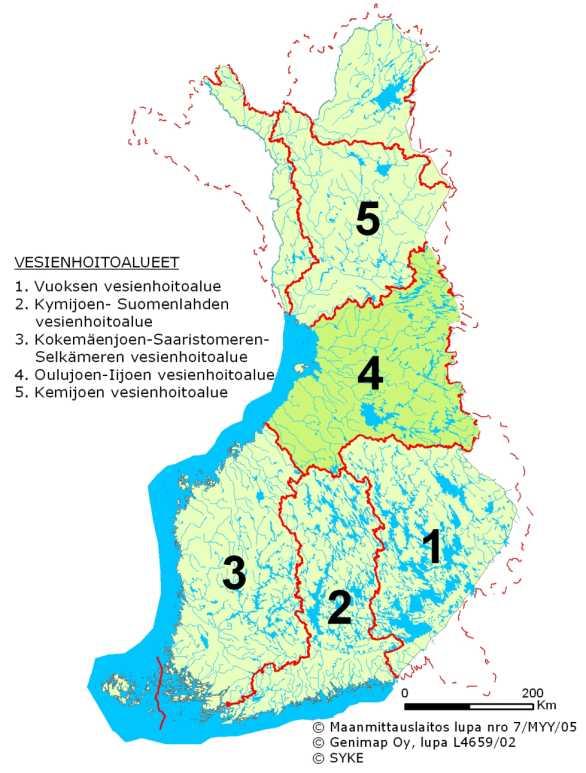 Suomen vesienhoitosuunnitelmat 2016-2021 hyväksyttiin 3.12.