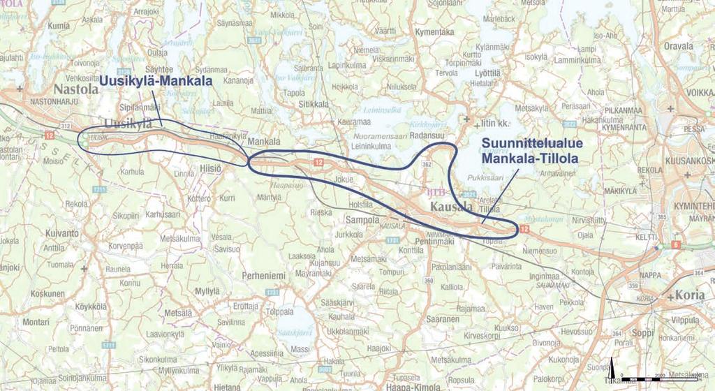 Yhteysväli Lahti Kouvola on keskeinen osa Salpausselän liikennekäytävää ja kuuluu Euroopan laajuiseen TEN-T -verkkoon.