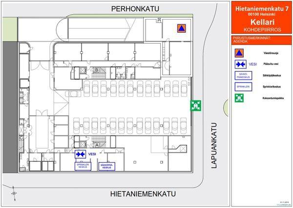 Sivu 25 / 40 3.10. Sähkö ja vesi Tilat, joissa sulut ja keskukset sijaitsevat, on merkittävä opasteilla.