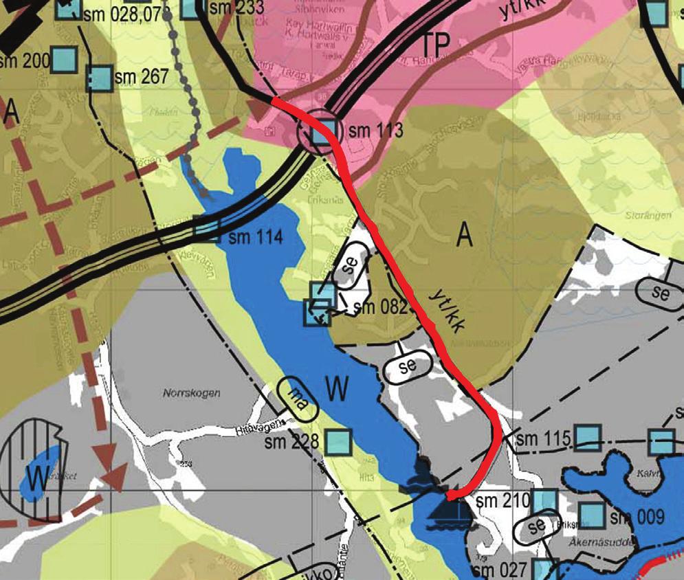 Kuva vasemmalla: Ote Sipoon yleiskaavasta 2025.