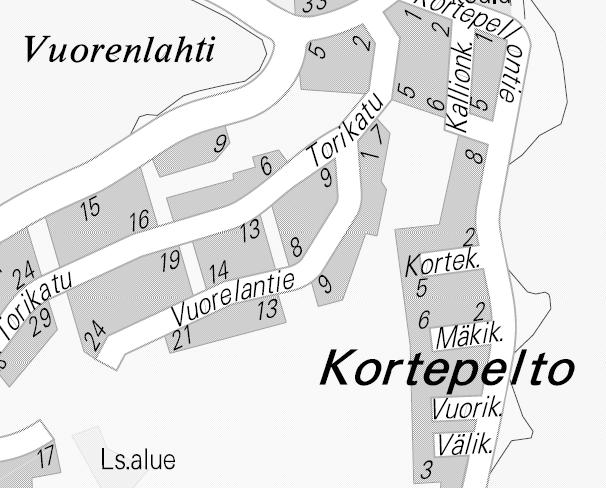 ASEMAKAAVAN SELOSTUS Vuorelantie 24 33:005 Asemakaavan muutos koskee 33.