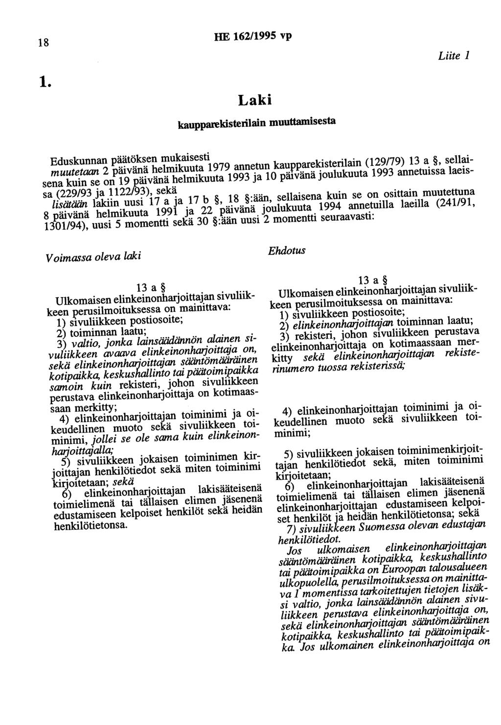 18 HE 162/1995 vp 1.