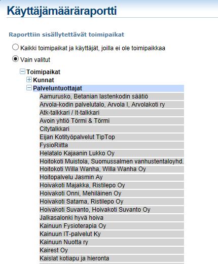 25 Kuva 39. Luo raportti painikkeen jälkeinen kysymys. 5. Paina Avaa-painiketta, jolloin ohjelma aukaisee tiedosto MSExceliin.