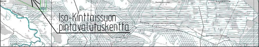 Hankkeen toteutusvaihtoehdoissa 1-3 tuotantopinta-ala on sama 259,6 ha, koska Iso- Kinttaissuon hankealue on jo pääosin turvetuotantoa varten