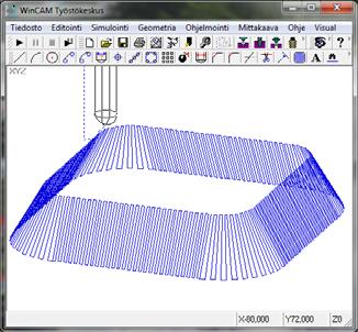 WinCAM versio 2.8.0 Työstökeskusohjelmiston jyrsintätomintoja on kehitetty käyttäjien toivomuksesta parilla uutuudella.