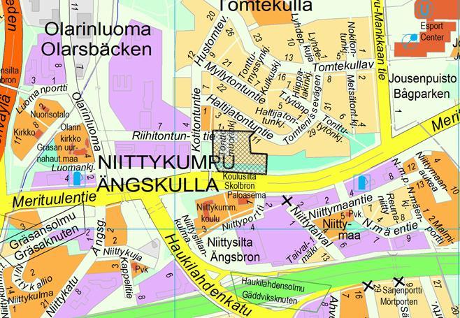 Kaupunkisuunnittelulautakunta 28.05.2014 Sivu 3 / 3 0,40:een. Uusi asuinrakennusoikeus vastaa noin 300 uutta asukasta (mitoitusarvolla 50 k-m 2 / asukas).