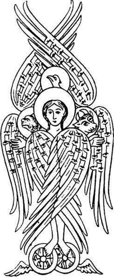 Serafit kuvataan Raamatussa kuusisiipisiksi olennoiksi, jotka kahdella siivellä