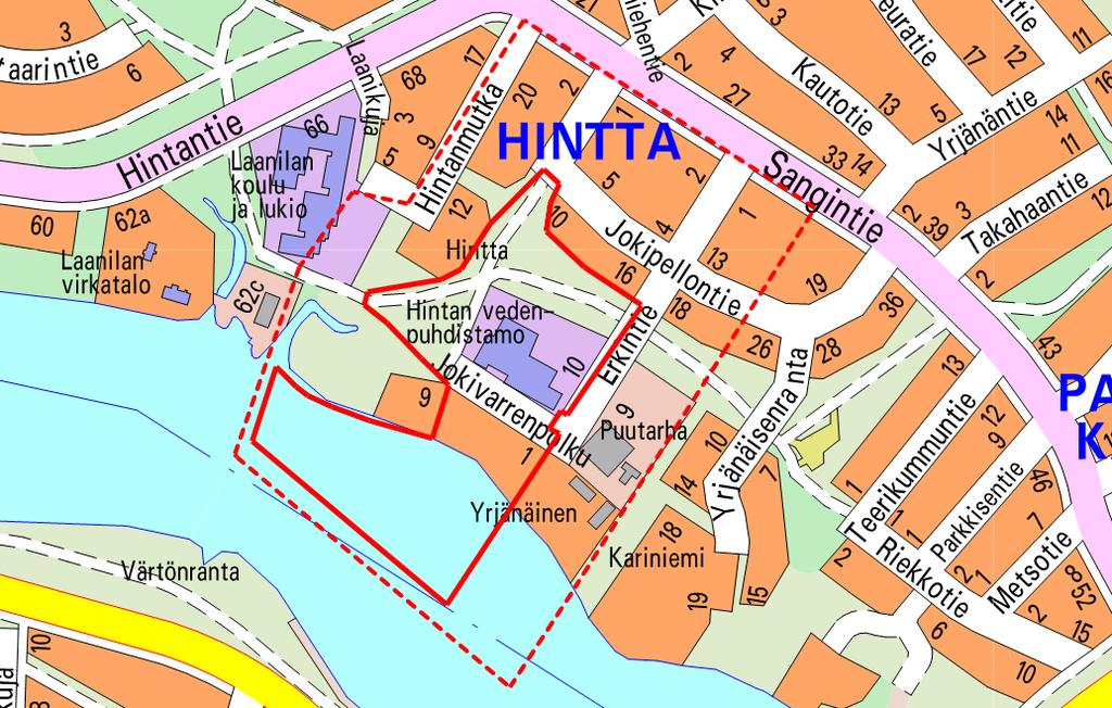 2/6 Sivu 3 Suunnittelualue Asemakaavan suunnittelualue sijaitsee Hintan kaupunginosassa, noin 4 kilometriä Oulun keskustasta koilliseen.