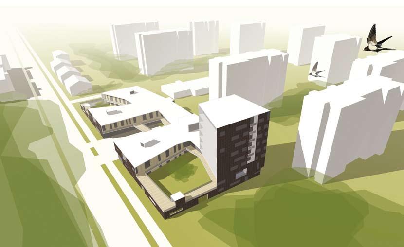 11. palkinto 1st prize EUR 20 000 ehdotus entry Pihat ja piirit tekijät authors Antti Karsikas, arkkit.yo student of architecture Ville-Pekka Ikola, arkkit.