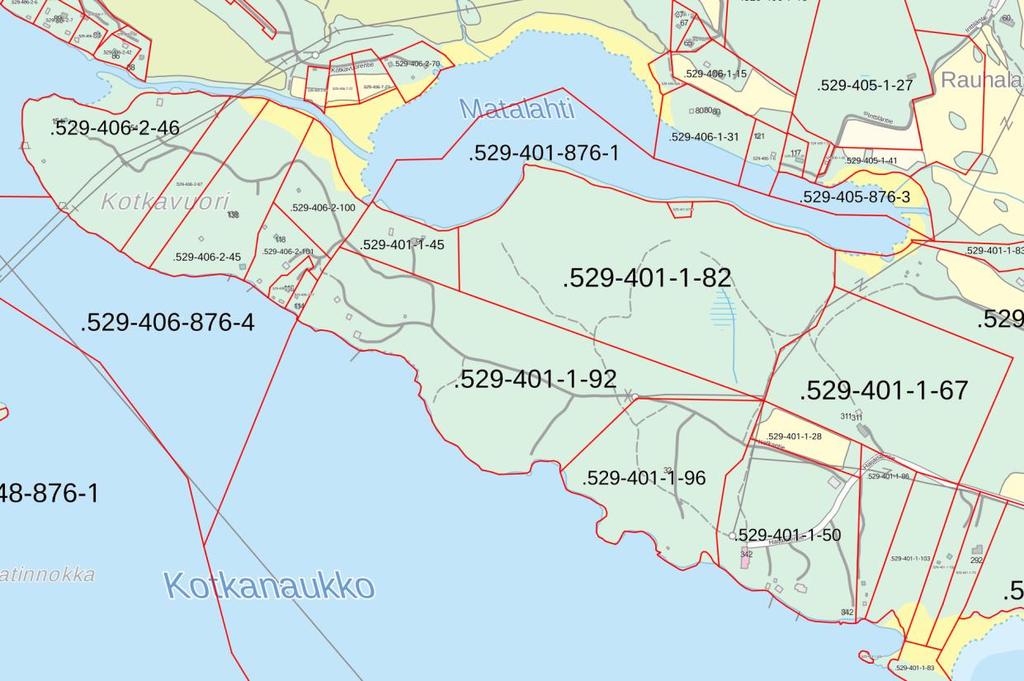 2 (10) Kuva 2 Suunnittelualue on osoitettu violetilla rajauksella kiinteistökartalla.