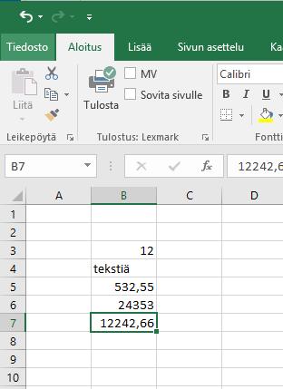 Aulikki Hyrskykari, Antti Sand, Juhani Linna 1 Yleistä Taulukkolaskenta on tehokas tapa työstää lukumuotoisesta tiedosta (datasta) tuloksia eri tarpeisiin.