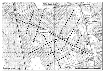 Tapio Muurinen ja Ilkka Aro 41 Ylinenvuoma 41.Ylinenvuoma (kl. 2624 12, x = 7456,9, y = 2495,0) sijaitsee noin 15 km Kolarin kuntakeskuksesta eteläkaakkoon.