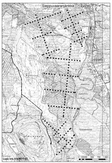 Tapio Muurinen ja Ilkka Aro 45. Sieppuvaaranjänkkä 45. Sieppuvaaranjänkkä (kl. 2624 11, x = 7445,8, y = 2498,5) on laaja, n.