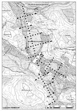 Tapio Muurinen ja Ilkka Aro 49. Mukkavaaranjänkkä 49. Mukkavaaranjänkkä (kl. 2642 03, x = 7456,1, y = 2502,5) sijaitsee noin 20 km Kolarin kuntakeskuksesta kaakkoon.