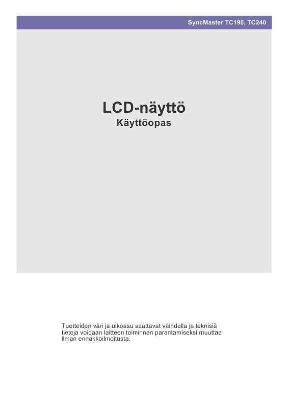 Löydät kysymyksiisi vastaukset käyttöoppaasta ( tiedot, ohjearvot,