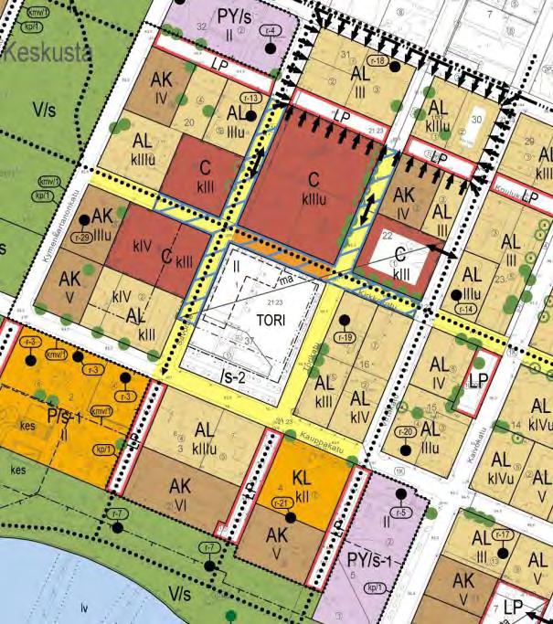 Ote strategisesta yleiskaavasta 2035, hyväksytty kaupunginvaltuustossa 14.4.2008 sekä 18.8.2014. Kaava ei ole vielä saanut lain voimaa.