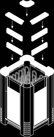 All stone crumbles must be removed from the heater unit and replaced with new ones as described in the heater manual. The required amount of stones is also listed in the manual provided. See Fig.6.