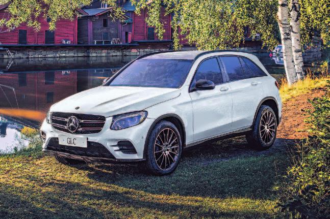 GLC 220 d 4Matic A Premium Business kokonaishinta alk. 59 627,23 (sis. alv:n, arvioidun autoveron ja toimituskulut 600 ). Vapaa autoetu 1 025 /kk, käyttöetu 875 /kk.