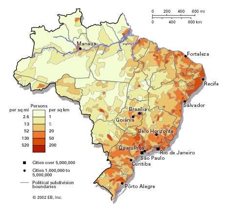 Brasilia: nouseva talous - 5. suurin maa pinta-alaltaan (8.5.milj. km2) - 5. suurin maa asukasluvultaan (206 milj.) - 9. suurin kansantalous (BKT n.